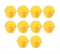 10 pezzi di pulsanti arcade da 30 mm, pulsanti arcade reattivi, gialli