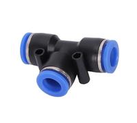 10 pezzi di raccordi pneumatici, connettore rapido in plastica PE PEG 4, 6, 8, 10 e 12 mm, connettore a pressione per tubo d'aria, connettori per tubo(PEG 8-4)