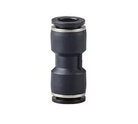 10 pezzi di raccordo pneumatico nero 4/6/8/10/12/14/16 mm PU/PE/PY/PV/PZA/PK tubo connettore linea aria raccordi a sgancio rapido(PU,OD 10mm)