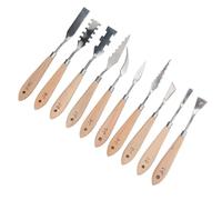 10 Pezzi di Raschietto Doloroso Coltelli da Palette per Palette Spatola Dipinto Ad Olio Dipinto Spatola Flessibile Coltellini da Pallet di Mixaggio di Raschietto per Tela per