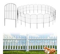 10 Pezzi Di Recinzione Da Giardino In Metallo, Recinzione for Cani Senza Scavo, Recinzioni Decorative For Aiuole Da Giardino E Barriera for Animali, for Patio, Decorative for Cani