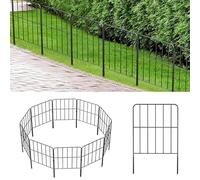 10 Pezzi Di Recinzione Da Giardino, Pannelli Decorativi For Recinzione Da Giardino In Filo Metallico Antiruggine For Esterni Con Connettore Girevole A 360°, Barriera For Animali, Bordo For Aiuole