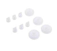 10 pezzi di ricambio per tiralatte con valvole a becco d'anatra, diaframmi in silicone per tiralatte M5, lavabili e compatibili