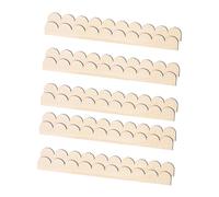 10 pezzi di rifiniture decorative in legno a forma di ventaglio fai da te