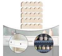 10 pezzi di rifiniture decorative in legno a forma di ventaglio fai da te