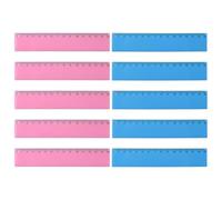 10 Pezzi Di Righello Di Plastica, Strumenti Di Misurazione, Forniture Di Studio E Ufficio, Cartoleria Per Studenti, Sovrano Durevole.