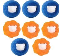 10 pezzi di rimozione dei peli per bucato Pet Hair Remover WashingMachine Resuable Dog Cat Hair Catcher lavanderia palla spugna rimozione peli palle per depilazione vestiti e biancheria da letto