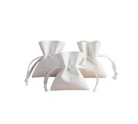 10 pezzi di sacchetti for gioielli, buste con patta, organizer for anelli, orecchini, pendenti, braccialetti, confezione regalo per collane, orecchini, bracciali(8x10cm,White)