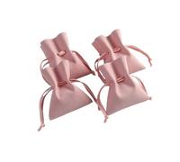 10 pezzi di sacchetti for gioielli, buste con patta, organizer for anelli, orecchini, pendenti, braccialetti, confezione regalo per collane, orecchini, bracciali(7x8cm,Dark Pink)