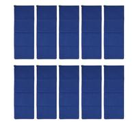 10 pezzi di sacchi di sabbia riutilizzabili in poliestere blu scuro 600D per case e giardini