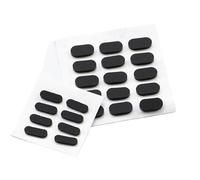 10 pezzi di spessore 1,5 mm antiscivolo autoadesivi piedini in gomma siliconica pad antiurto tappetino ovale protezioni for tastiera mobile base ( Colore : 3x1.5mm(10Pcs) , Dimensione : Length 15mm )