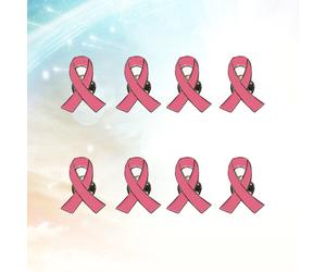 10 pezzi di spilla a nastro rosa elegante spilla in metallo con risvolto per