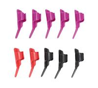10 pezzi di spingitore per il filo da cucito, protettore regolabile per le dita, punteruolo e spingitore per tessuti per cuciture precise, strumento ergonomico in plastica con