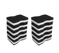 10 pezzi di spugna nera a tre strati, imitazione luffa, for la pulizia della casa, for utensili da cucina e bagno