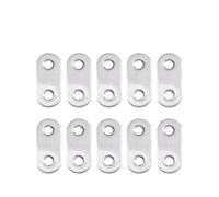 10 pezzi di staffe angolari in acciaio inossidabile, diritte, piatte, di fissaggio dritto(47x16mm)