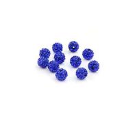 10 pezzi di strass di cristallo adatti per braccialetti fai-da-te, collana che rende 10mm, blu pratico e popolareUtile e attraente.