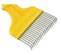 10 pezzi di strumenti for l'apicoltura, forchette for api, aghi, rastrello sparso, pala, pettine, forchette for disopercolare, manico in acciaio inossidabile for ,Strumento per apicoltori(Yellow verti