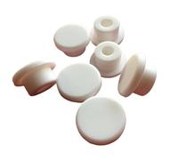 10 Pezzi Di Tappi For Fori In Gomma Siliconica Bianca Da 6,8 Mm A 51,3, Terminali For Tubi, Inserti For, Antipolvere(28mm-White)