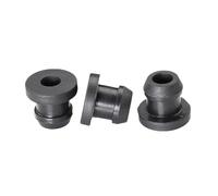 10 pezzi di tappi for fori passacavo in gomma siliconica, tappi terminali, protezione for cavi, nero, 4,5 mm-30 mm(6mm-Black)