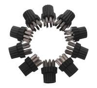 10 pezzi di testina per pulitore a vapore: spazzola in filo d'acciaio M8 -