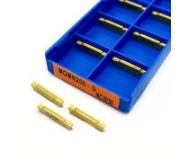 10 pezzi di utensili for macchine utensili MGMN150 MGMN200 PC9030 NC3020 NC3030 Inserti for scanalatura for portautensili esterni Inserto in metallo duro for utensili da taglio MGMN(MGMN200-G NC3030)