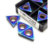 10 Pezzi Di Utensili Per Tornio Nano Blue TCMT16T304 TCMT16T308 Inserti In Metallo Duro Utensili Per Tornitura Interna Inserti Per Tornitura Utensili Da Taglio Utensili Per Tornio(TCMT 16T304 KT7030)