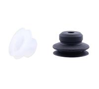10 pezzi di ventosa for robot, accessori in silicone a doppio strato, potente ugello di aspirazione industriale resistente PJG(PJG-25,Black)
