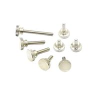 10 pezzi di viti di bloccaggio for facciate continue in acciaio al carbonio, zigrinate, testa alta, serraggio manuale, bullone di regolazione(M2.5X5mm)