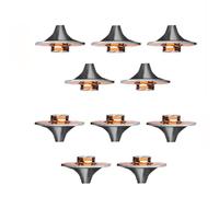 10 pezzi Diaggio a doppio strato di ugello laser. 28 mm/32 mm di altezza 15 mm per testa di taglio laser in fibra multipla. High-speed chrome-plated double layer nozzle D28H15 Hole diameter 3.0mm