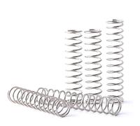 10 pezzi diametro filo 0,2 mm acciaio inossidabile micro piccola molla di compressione diametro esterno 2 mm/2,5 mm/3 mm/4 mm lunghezza 5-50 mm(25mm,3MM_0.2MM)