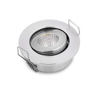 10 pezzi, dimmerabili, luce bianca calda, piccola, 3 W, COB LED Recessed Ceiling Light, mini faretti orientabili, dimensioni del foro 42-45 mm, 3000 K, colore argento per cabinet fai da te
