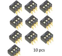 10 PEZZI DIP-SWITCH SMD 3P ON-OFF A6S-3102-H OMRON OCB