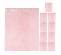 10 Pezzi Dischetti Struccanti Portatili Monouso Rosa | Tessuto Non Tessuto Vegetale, Delicati sulla Pelle, Formato Tascabile per Viaggio e Rimozione del Make-up