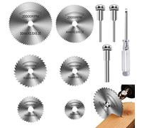 10 Pezzi Dischi da Taglio per Dremel, Mini Lame per Seghe Circolari HSS per Tagliare Legno, Plastica, Fibra di Vetro, Metallo Morbido