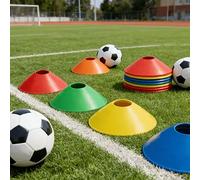10 pezzi/Dischi segnapunti per allenamento di calcio, piccoli ostacoli, adatti per allenamento di velocità e agilità di calcio e basket, percorso a ostacoli, blocchi stradali, coni per saltelli, coni 