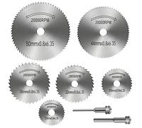 10 Pezzi Disco di Taglio,Dischi Taglio con 2 Assi 8 Fori, Mini Metallo Sega Disco da Taglio Ruota set,per Legno Piastrelle Vetro Metallo Pietre