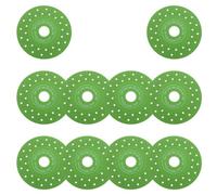 10 Pezzi Disco Diamantato per Taglio Piastrelle 4,5 Pollici, Verde | Acciaio e Diamante, Fori di Raffreddamento Multipli, per Smerigliatrice Angolare, Taglio
