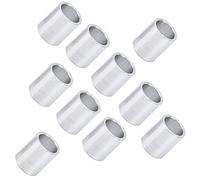 10 pezzi Distanziali in Alluminio, OD 10mm, ID 8mm,Distanziatori in Lega di Alluminio, Rotondi da Distanziatori in Metallo Non Filettati Raccordi di Distanziatori, Altezza 12mm