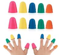 10 pezzi Dito di Gomma Protezione, Proteggi Dita Mano, Gomma per le Dita Dito Custodie Proteggi Ditali in Gomma Impugnature Gomma Punta delle Dita in Silicone Polpastrelli in Gomma