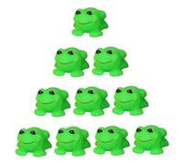 10 pezzi divertenti giocattoli da bagno per bambini in gomma con rana cigolante, mini simpatici giocattoli galleggianti per il bagno con doccia Buddy Squirter per i più piccoli, giochi d'acqua n