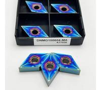 10 pezzi DNMG150604 DNMG150608 KT7030 inserto for tornitura in carburo inserti for macchine CNC in tungsteno utensili for tornitura in carburo lama DNMG150604(DNMG150604-MA KT7030)
