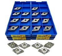10 pezzi DNMG150604 HA H01 DNMG150608 HA H01 Inserti for fresatura in metallo duro CNC, Utensile for tornitura in alluminio Utensile for tornitura esterna Inserto for tornio Frese di ricambio(DNMG1506