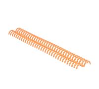 10 Pezzi Dorsi Plastici per Rilegatura, 15 mm 34 Fori in Plastica Nera Pettini per Rilegatura a Fogli Sfusi 120 Fogli di Capacità per Libro di Cancelleria Anello per Quaderno Diario(Arancia)