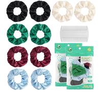 10 pezzi Elastici per Capelli Anti-pidocchi con Pettinino Anti-Pidocchi, Scrunchie Setose Contro Pidocchi e Zanzare, Elastico Antipidocchi Per Bambini e Adulti