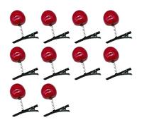 10 pezzi eleganti ciliegie fermagli per capelli unici per extension intrecciate comode e sicure.