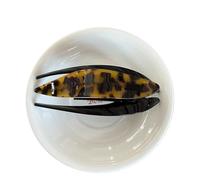 10 pezzi eleganti fermagli for capelli a coda di rondine in acetato retrò, accessori minimalisti for acconciature da donna per Donne(Deep Leopard)