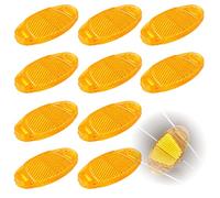 10 Pezzi Equitazione Bici Bicicletta Avvertimento Riflettore Bicicletta Cerchio Ruota Riflettente MTB Strada Spoke Luci Accessori riflettore Razze STVZO Giallo, Adulti riflettore Razze STVZO, One Size