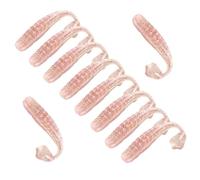 10 Pezzi Esche Morbide da Pesca, Esca Artificiali da Pesci con Coda a T in TPE, Richiamo di Galleggianti per Acqua Dolce e Salata