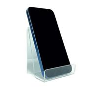 10 pezzi Espositore portacellulare in plexiglass acrilico per smartphone a V | supporto telefono da vetrina trasparente- phone holder ideale per la vendita in negozio o punto vendita