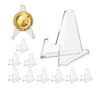 10 Pezzi Espositori In Acrilico Antiscivolo, Espositore Monete, Cavalletto Acrilico In Trasparente, per Foto Opere D'Arte cavalletto L'Esposizione Di Monete Orologi Da Tasca Telefoni Cellulari